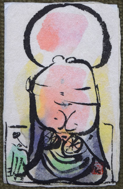 成田泰明「五窓作品1」墨彩画 拡大画像8