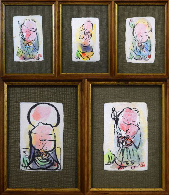 成田泰明「五窓作品1」墨彩画 集合画像1