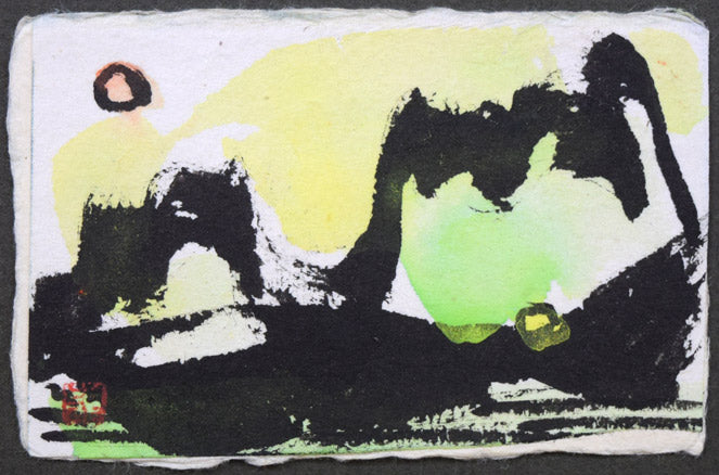 成田泰明「五窓作品2」墨彩画 拡大画像4