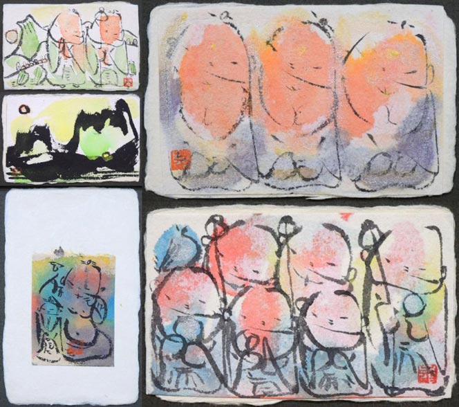 成田泰明「五窓作品2」墨彩画 集合画像2