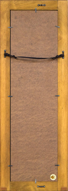 成田泰明「五窓作品2」墨彩画　額縁裏側画像