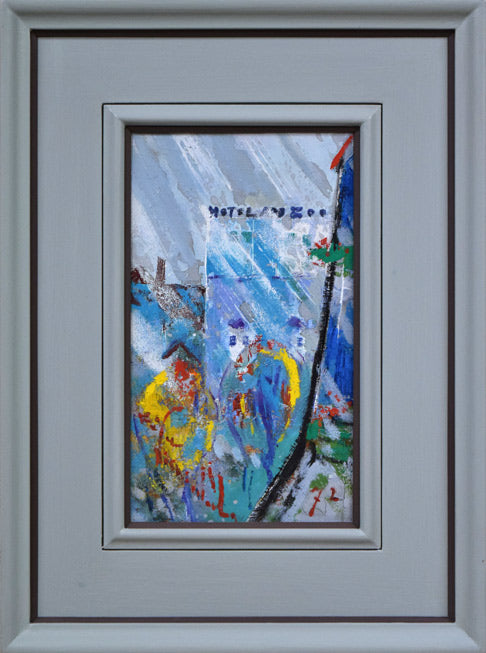 西村計雄「北のベルリン」油絵・仏M3号