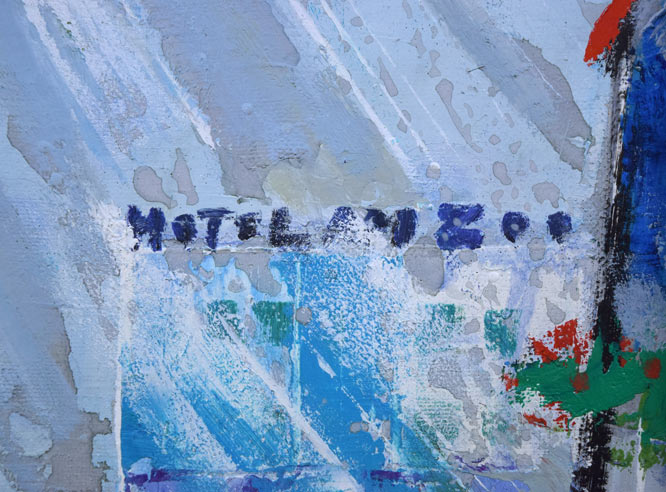 西村計雄「北のベルリン」油絵・仏M3号 拡大画像1