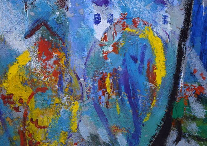 西村計雄「北のベルリン」油絵・仏M3号 拡大画像2