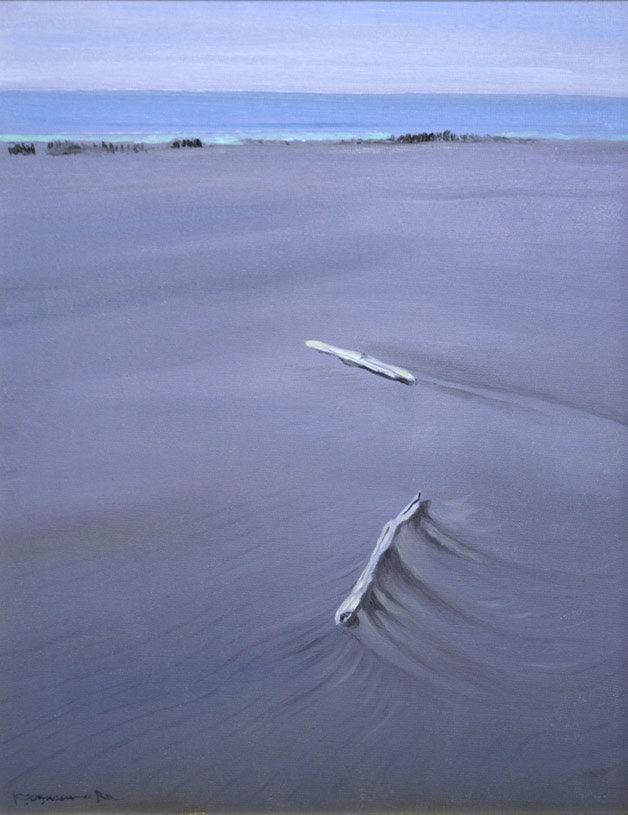 小笠原一美「無題」油絵・F6号 作品全体画像