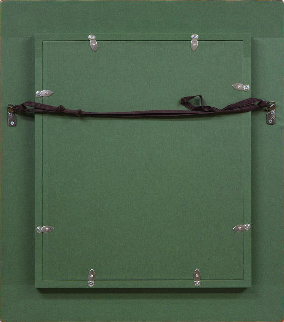 織田広喜「少女」油絵・F3号 額縁裏側画像