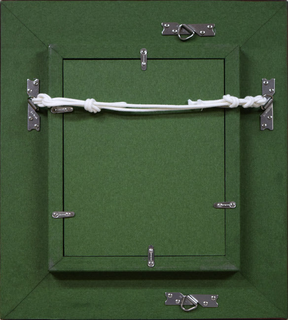 小田和典「バザールの老人」油絵・F0号 額縁裏側画像