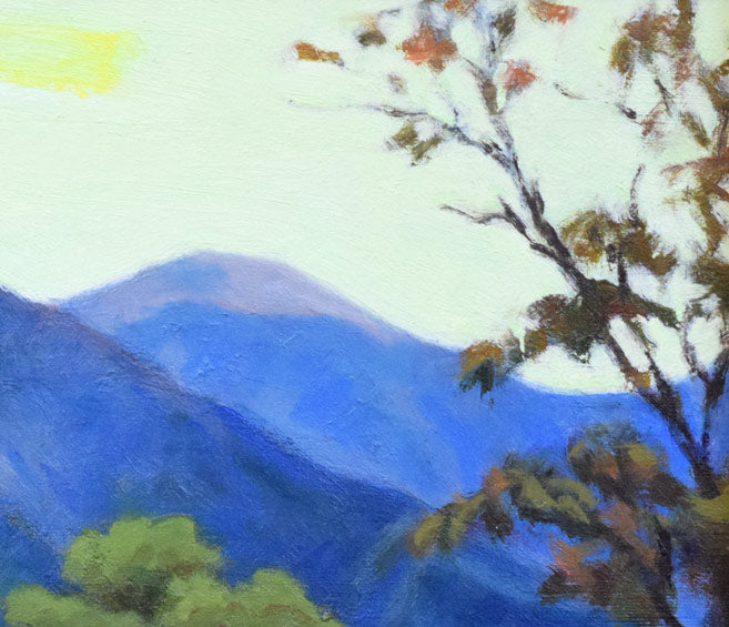 小川愃「大雪山秋景」油絵・F6号 拡大画像3
