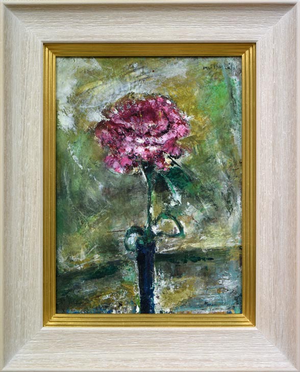 小川緑「バラ」油絵・F4号