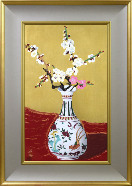 小倉遊亀「梅」木版画