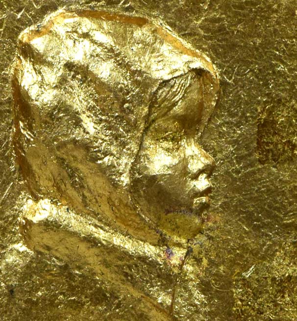 小野健壽「早春譜」レリーフ(樹脂に金箔コーティング)額装 拡大画像1