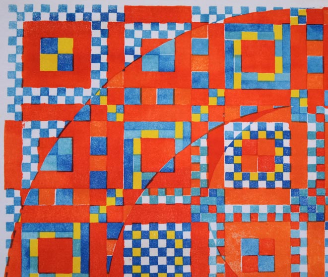 オノサトトシノブ「66-B」リトグラフ 拡大画像2