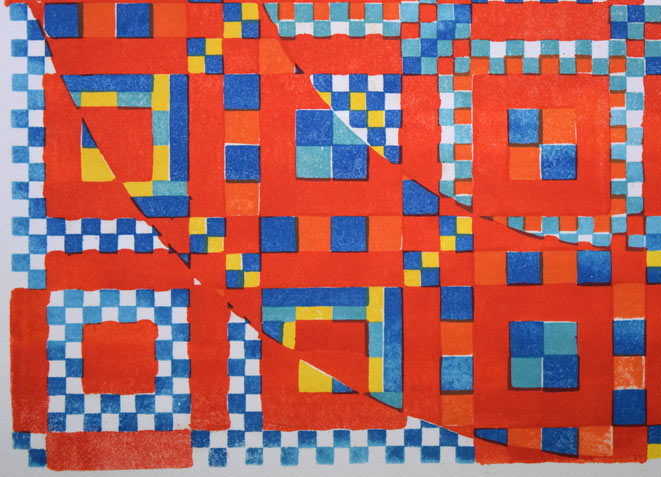 オノサトトシノブ「66-B」リトグラフ 拡大画像4