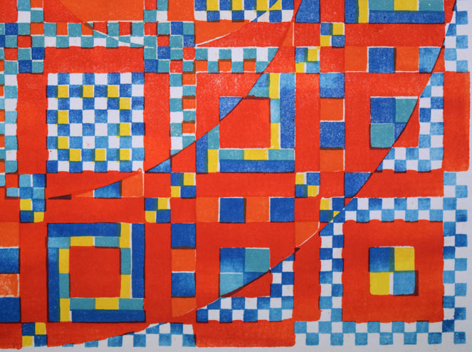 オノサトトシノブ「66-B」リトグラフ 拡大画像5