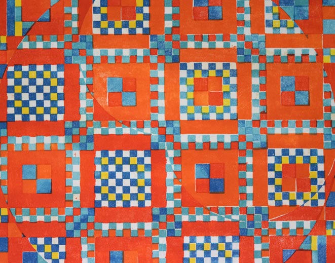 オノサトトシノブ「66-B」リトグラフ 拡大画像1