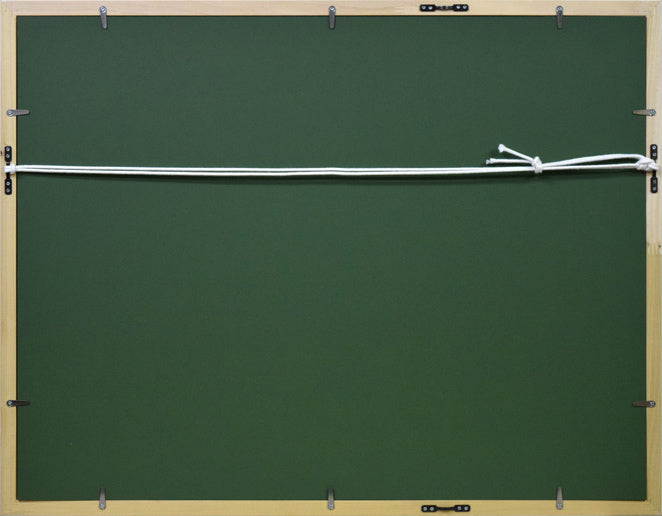 オノサトトシノブ「66-B」リトグラフ 額縁裏側画像