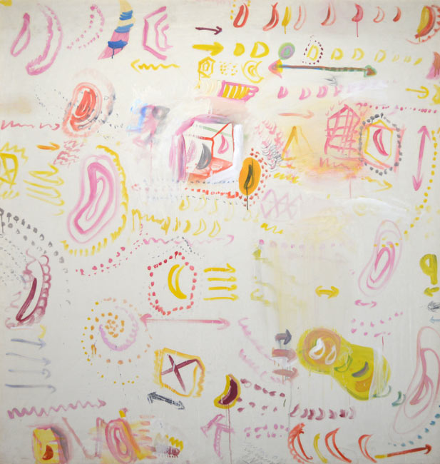 小野州一「月光部屋」油絵・S50号 作品全体拡大画像