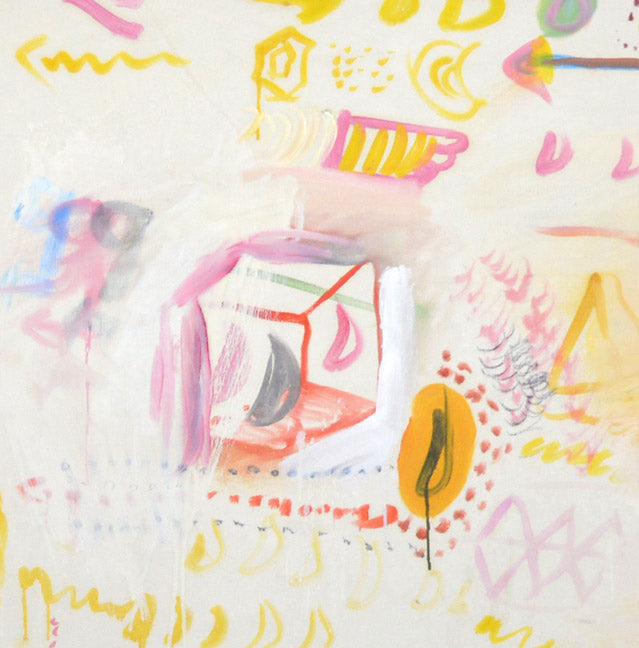 小野州一「月光部屋」油絵・S50号 拡大画像5