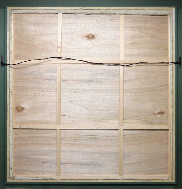 小野州一「月光部屋」油絵・S50号 作品裏側画像