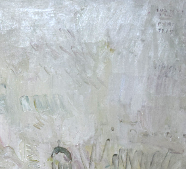 小野州一「巴里」油絵・S40号 拡大画像2