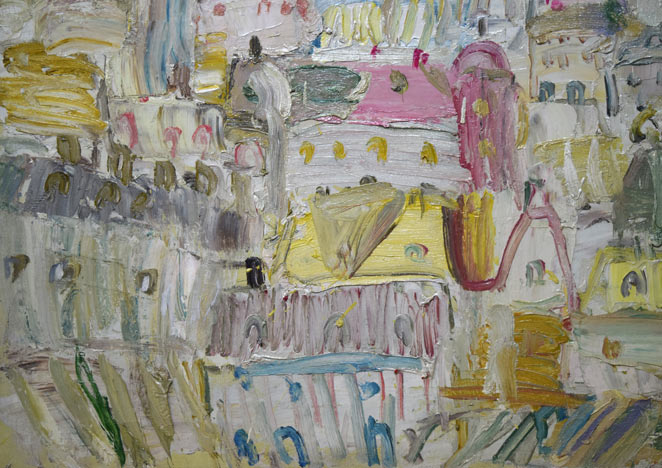 小野州一「巴里」油絵・S40号 拡大画像4