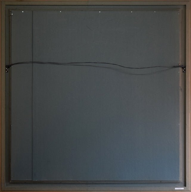 小野州一「巴里」油絵・S40号 額縁裏側画像