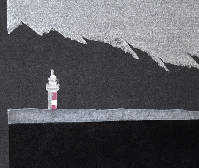 大本靖「河口の四季」木版画 拡大画像3