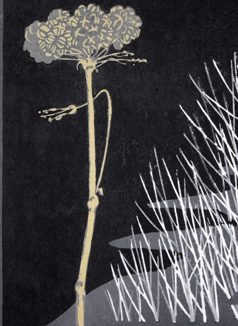 大本靖「河口の四季」木版画 拡大画像5