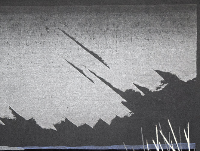 大本靖「河口の四季」木版画 拡大画像4