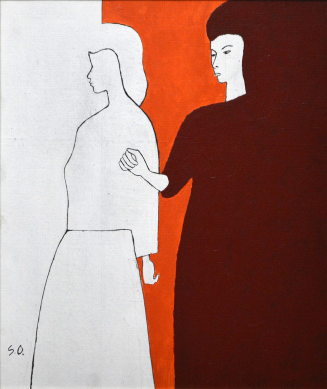 大沢昌助「無題」油絵・F8号 作品全体画像