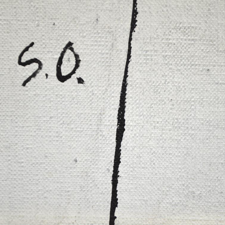 大沢昌助「無題」油絵・F8号 サイン拡大画像