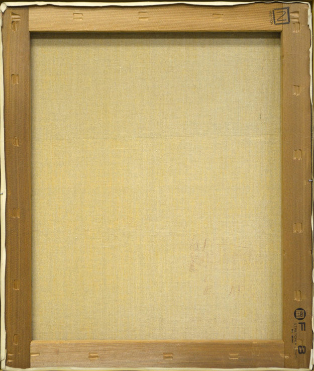 大沢昌助「無題」油絵・F8号 キャンバス裏側画像