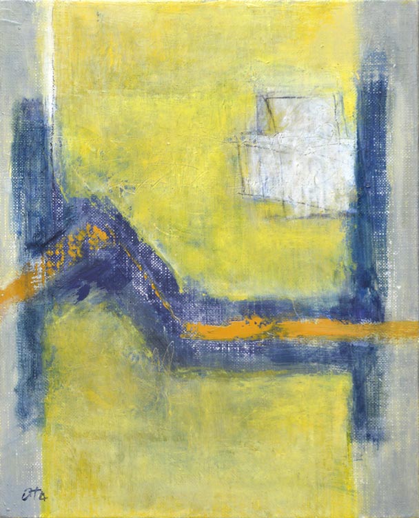 太田 保子「Brücke07-05」油絵・F3号 拡大部分