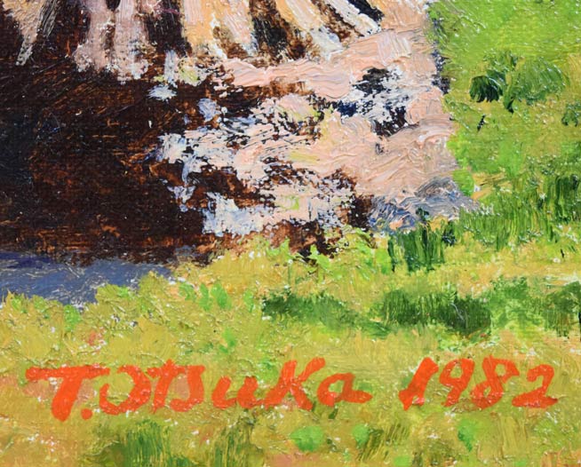 牛のいる牧場風景