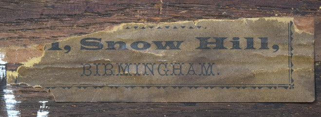 オリバー・クレア「果実のある静物」油絵(16×20cm) 裏側拡大画像1