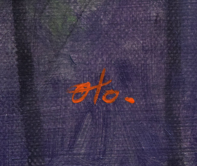 乙丸哲延「セーヌの洪水(パリ)」油絵・F20号 サイン拡大画像