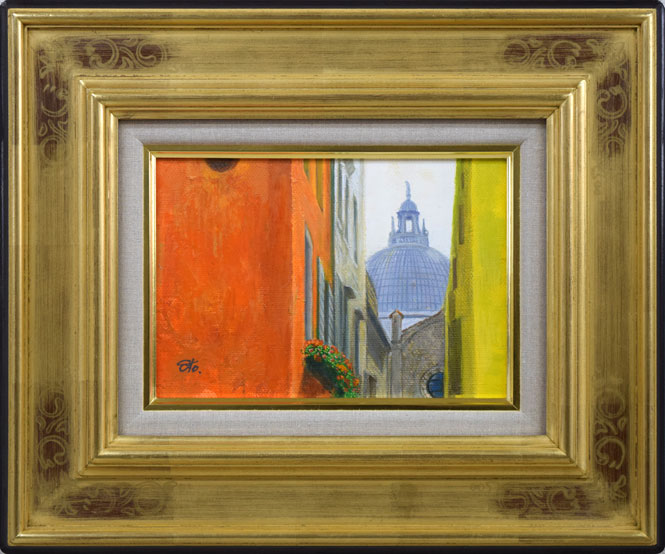 乙丸哲延「ヴェニス」油絵・SM