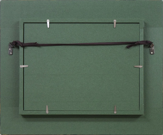 乙丸哲延「ヴェニス」油絵・SM 額縁裏側画像