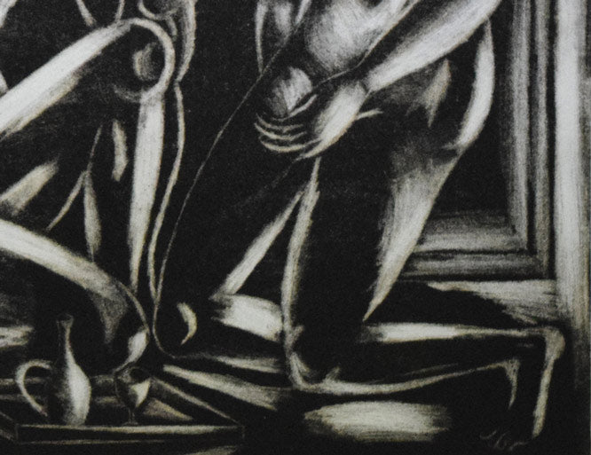 小沢勇寿郎「エーゲ海の夢」銅版画 拡大画像4