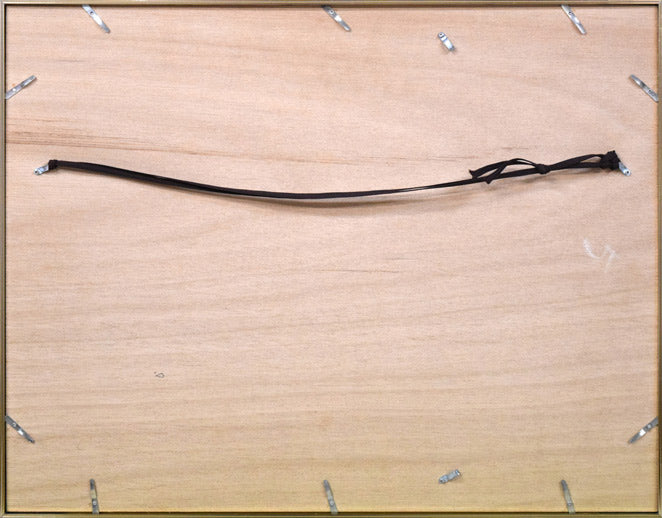 小沢勇寿郎「エーゲ海の夢」銅版画 額縁裏側画像