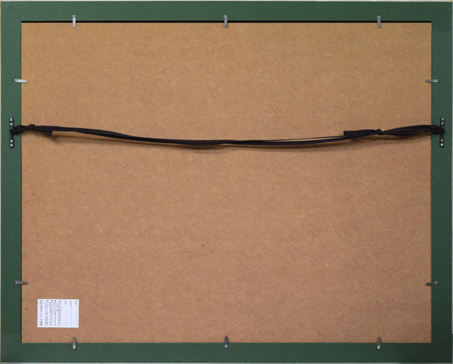 レイモン・ペイネ(Raymond Peynet)「二人のピクニック」リトグラフ 額縁裏側画像