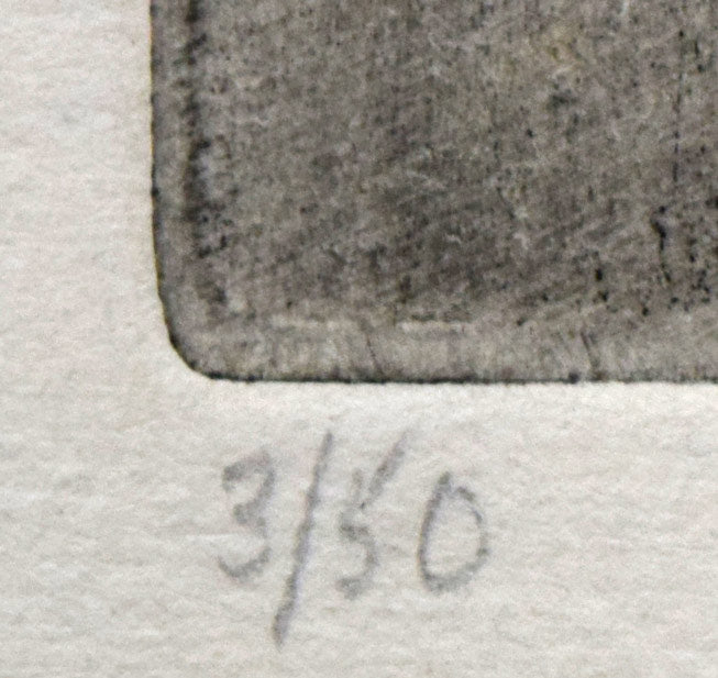 ピーター・ミルトン「THE HILL」銅版画 限定番号(ed,3/50)