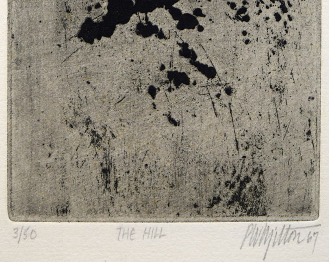 ピーター・ミルトン「THE　HILL」銅版画　拡大画像2