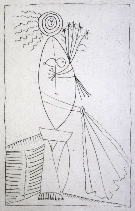 パブロ ピカソ(Pablo PICASSO)「女闘牛士」エッチング(銅版画) 拡大画像1