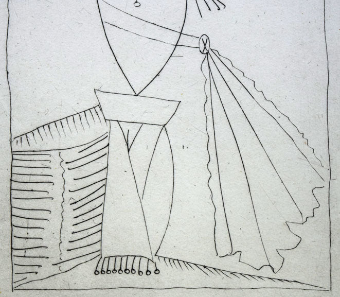 パブロ ピカソ(Pablo PICASSO)「女闘牛士」エッチング(銅版画) 拡大画像3