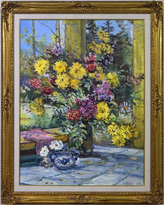 ラジモワ「秋」油絵・変形30号