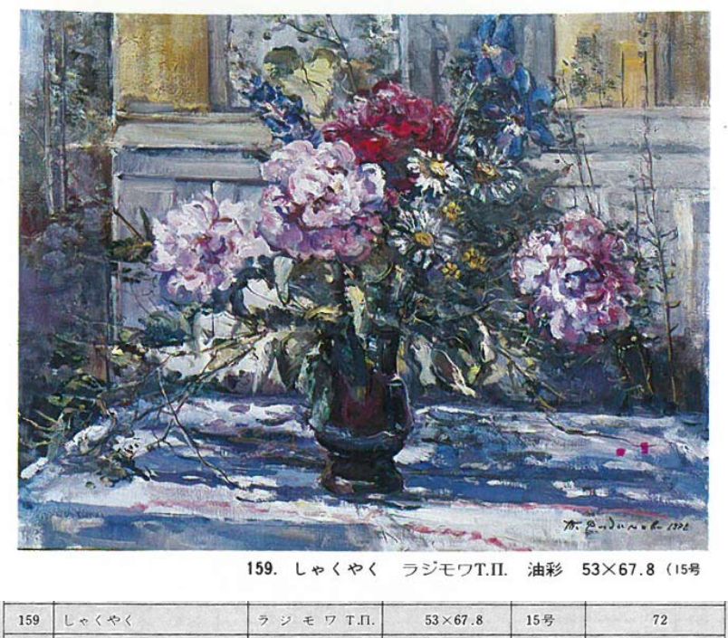 ラジモワ「秋」油絵・変形30号 資料画像2