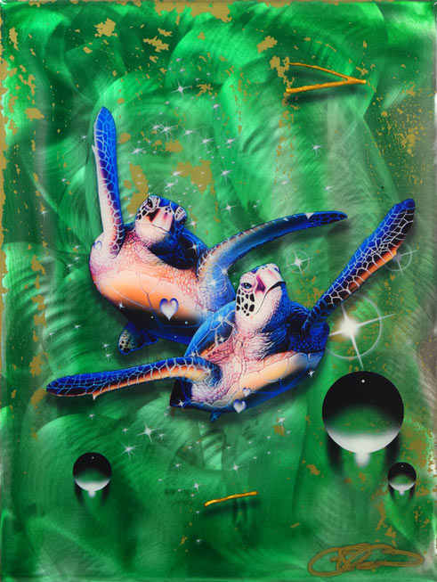 クリスチャン リース ラッセン(Christian Riese Lassen)「オーダータートル(L)」オリジナル1点物 作品全体画像