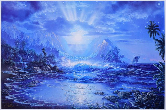 クリスチャン リース ラッセン(Christian Riese Lassen)「セレニティS/N」ミクスドメディア版画 作品全体画像