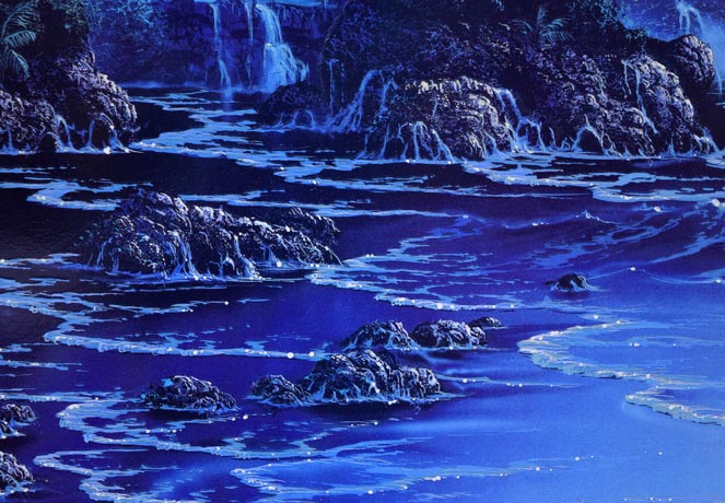 クリスチャン リース ラッセン(Christian Riese Lassen)「セレニティS/N」ミクスドメディア版画 拡大画像5